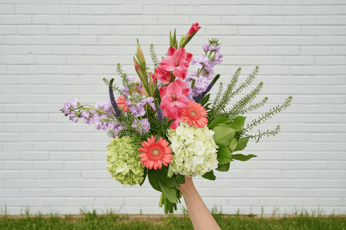 Blush Life Bouquet (Deluxe Pictured) - Garrett Florist