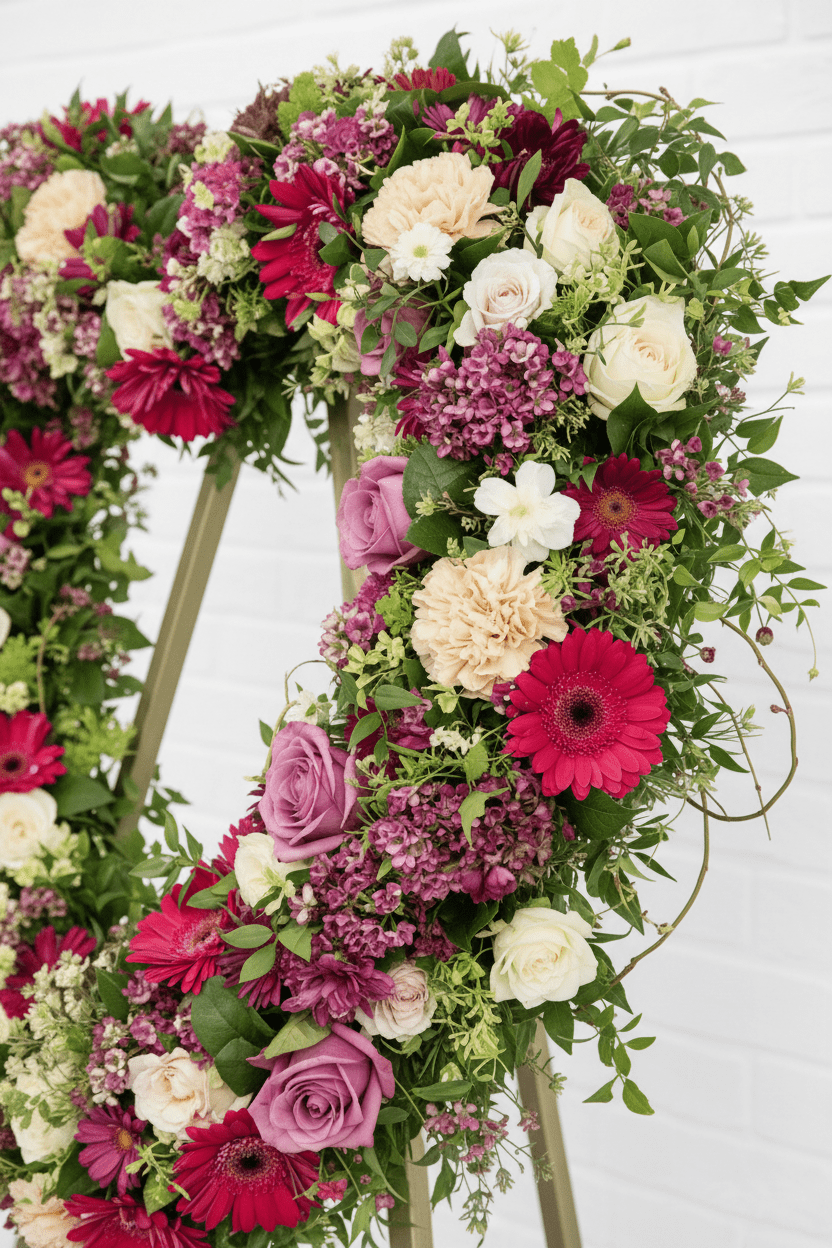 Forever in Our Hearts Open Wreath - Garrett Florist