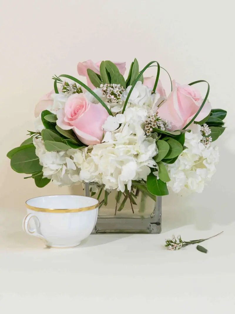 Pretty Pink Roses & Hydrangea - Garrett Florist